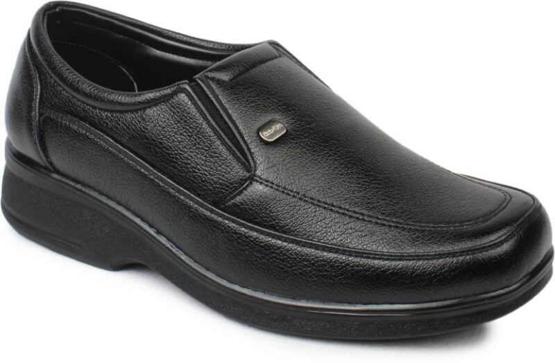 ACTION 
Dotcom DC-14643 Men's Black Synthetic Leather Comfor Slip On Formal Shoes Slip On Shoes For Men  (Black)