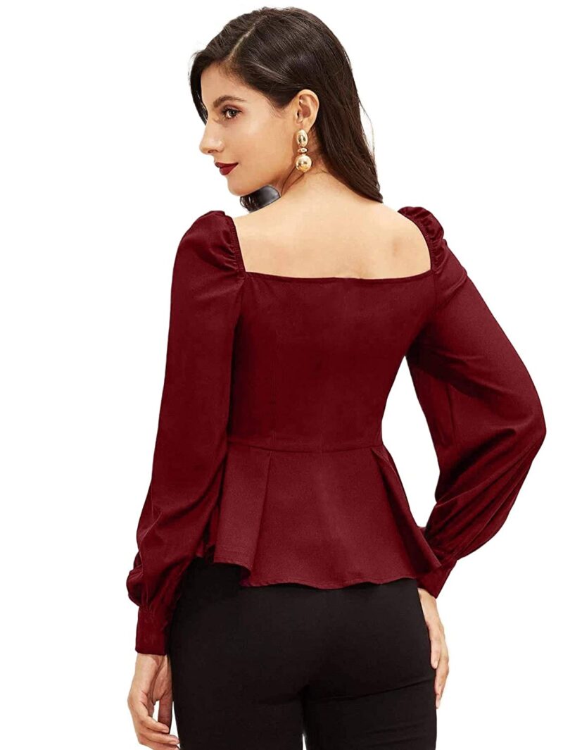 Elyraa Women's Casual Long Sleeve Western Top for Women/Girls