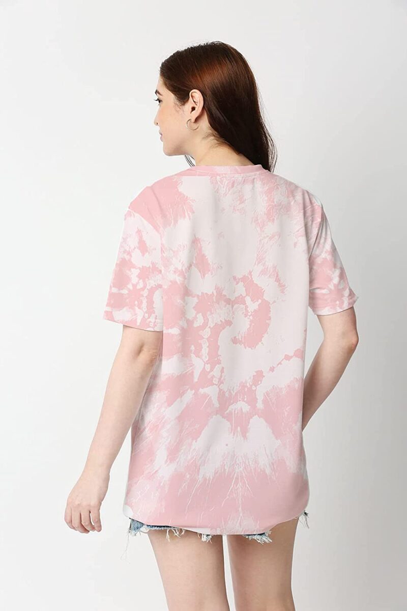 Wear Your Opinion Women's Premium Tie Dye Oversize Long Baggy Style Tshirt