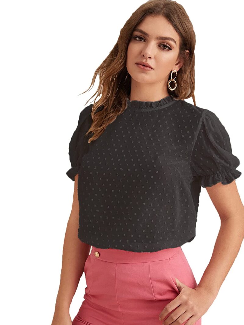itshe Tissue Fabric Premium Casual Top for Women's