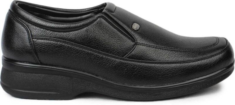 ACTION 
Dotcom DC-14643 Men's Black Synthetic Leather Comfor Slip On Formal Shoes Slip On Shoes For Men  (Black)