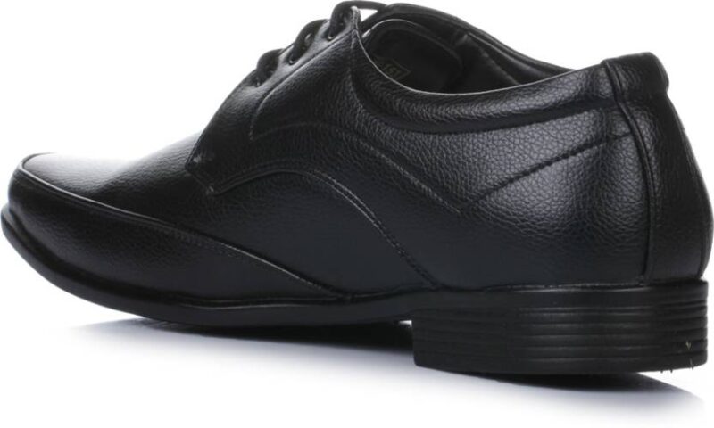 Dotcom SR-153 Men's Black Synthetic Leather Comfor Derby Formal Shoes Derby For Men  (Black)