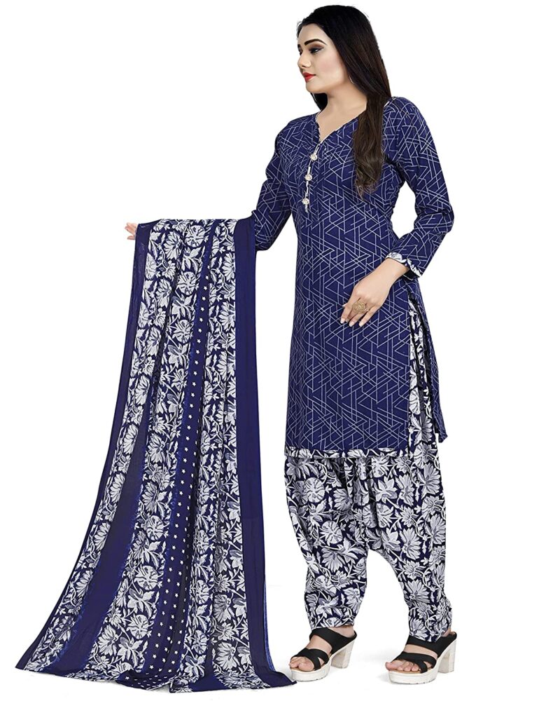 Rajnandini Women's Cotton Printed Unstitched Salwar Suit Material(JOPLVSM4237-P)