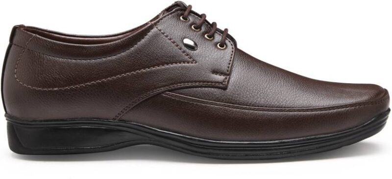 Dotcom OFFICE-42 Men's Rodio Synthetic Leather Comfor Derby Formal Shoes Derby For Men  (Brown)